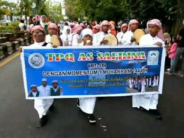 TPQ As Safrina Semarakkan Pawai Taaruf 1 Muharram 1444 H
