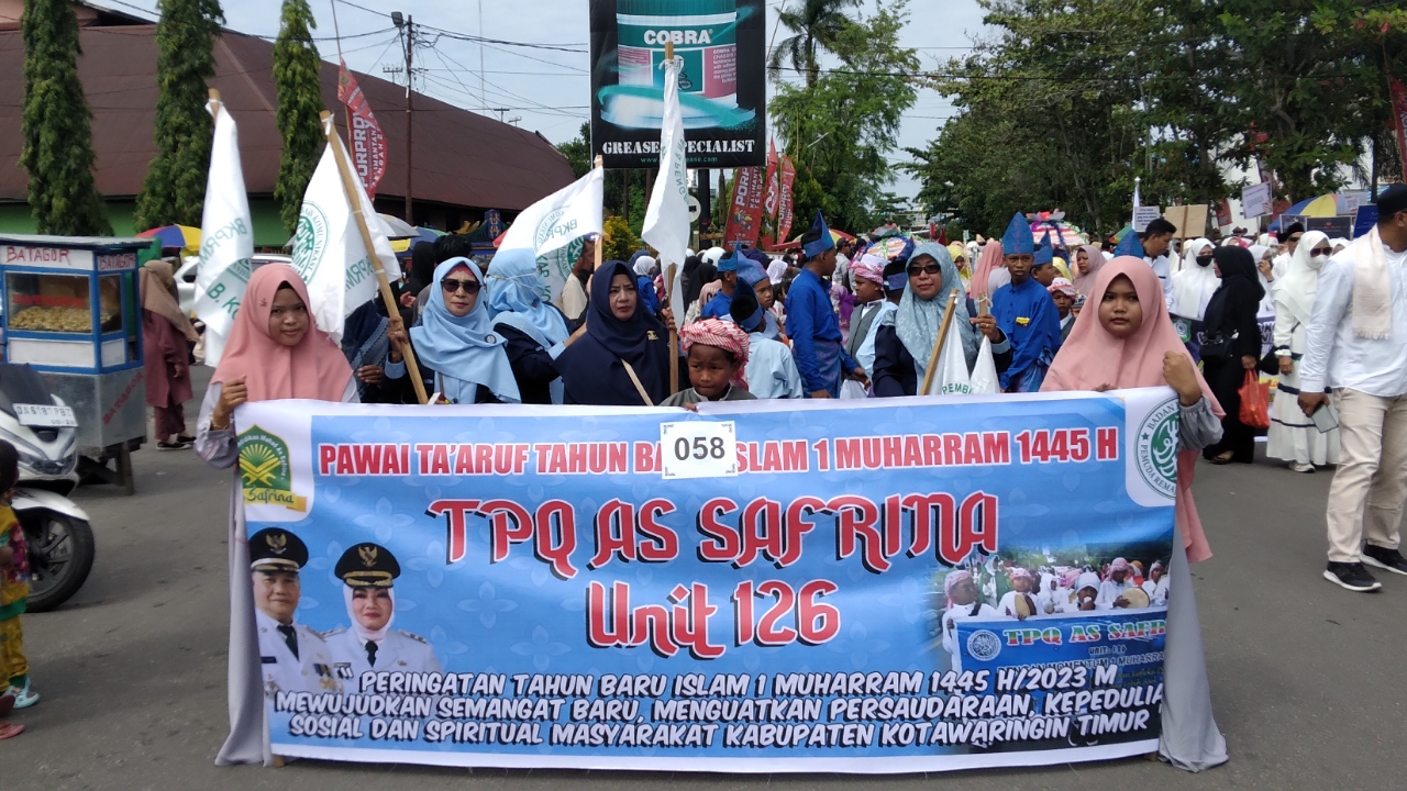 As Safrina Turut Ramaikan Pawai Ta'aruf 1 Muharram 1445 H