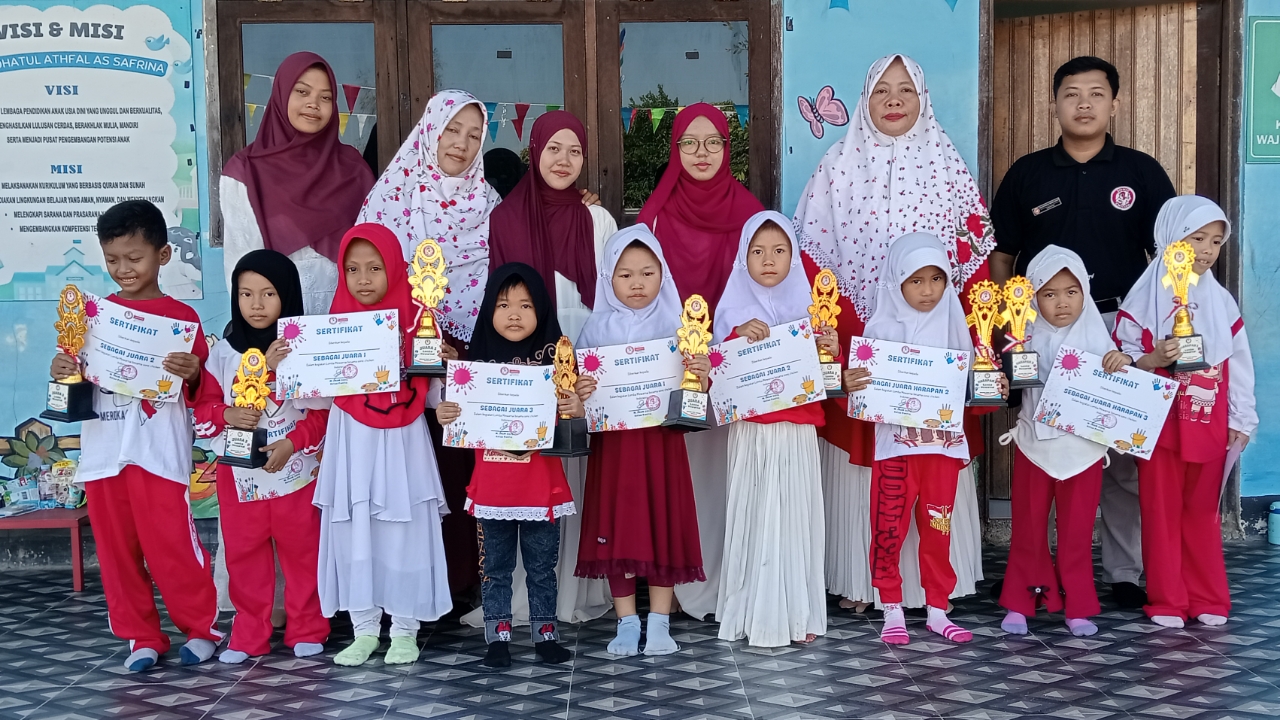 Semarak HUT RI ke 81, RA As Safrina Sampit Gelar Rangkaian Lomba Kreativitas Anak Usia Dini