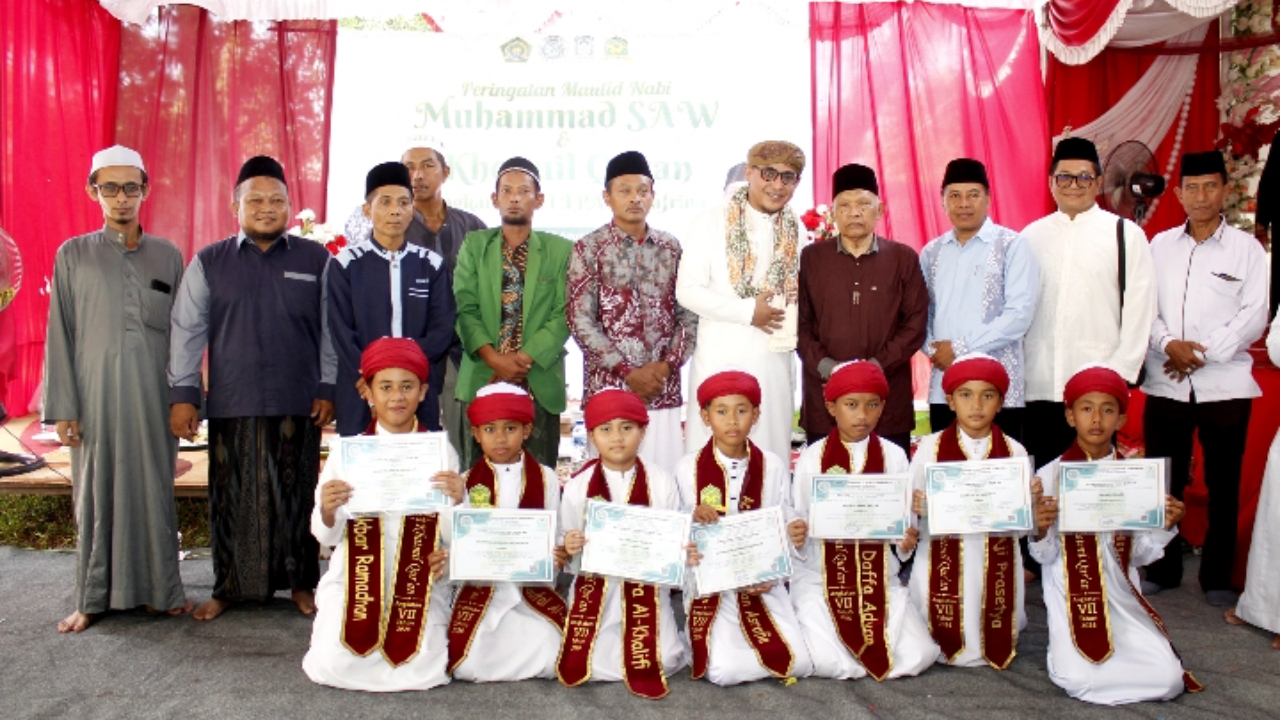 TPQ As Safrina Gelar Khotmil Qur’an Angkatan VII & Peringatan Maulid Nabi Muhammad SAW Tahun 2026